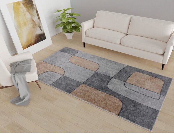 Szary dywan odpowiedni do prania 80x150 cm – Vitaus