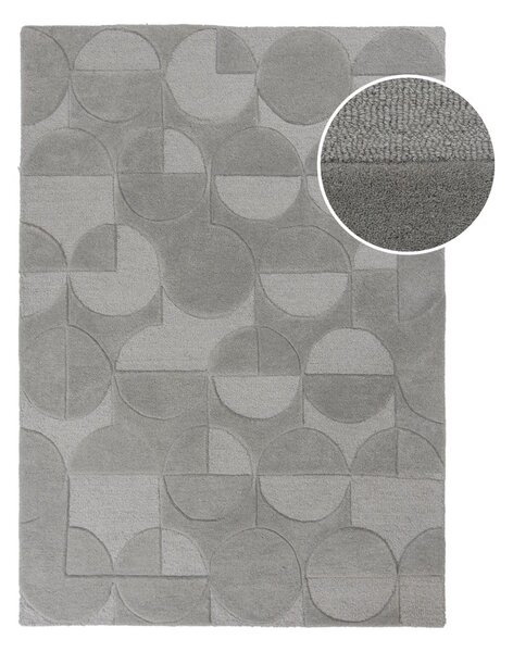 Szary wełniany dywan Flair Rugs Gigi, 120x170 cm