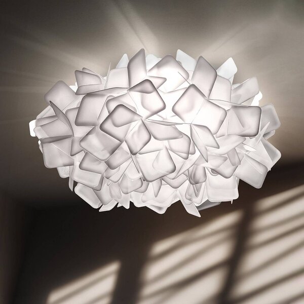 Slamp Kinkiet designerski CLIZIA, biały / opal, salon / jadalnia, tworzywo sztuczne, design