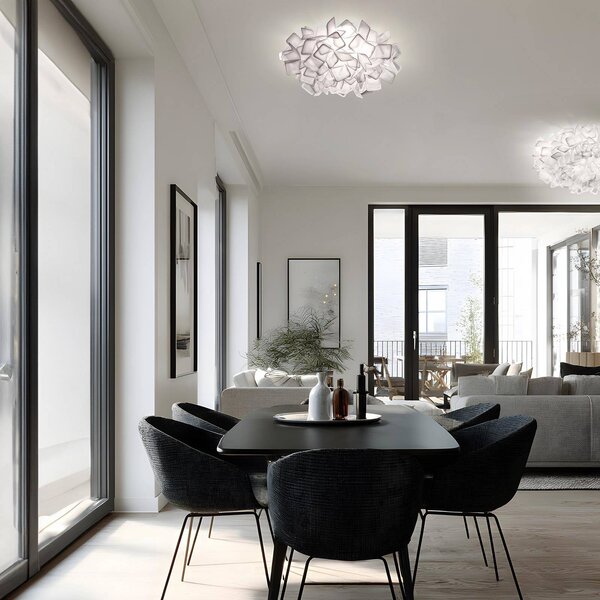 Slamp Kinkiet designerski CLIZIA, biały / opal, salon / jadalnia, tworzywo sztuczne, design