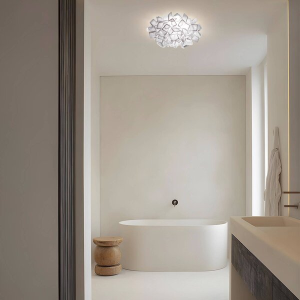 Slamp Kinkiet designerski CLIZIA, biały / opal, salon / jadalnia, tworzywo sztuczne, design