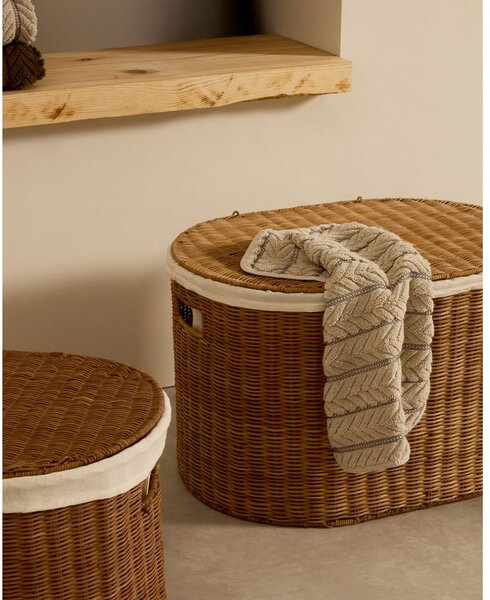 Rattanowe koszyki zestaw 2 szt. 50x36x32 cm Indali – Kave Home