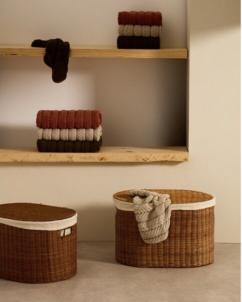 Rattanowe koszyki zestaw 2 szt. 50x36x32 cm Indali – Kave Home