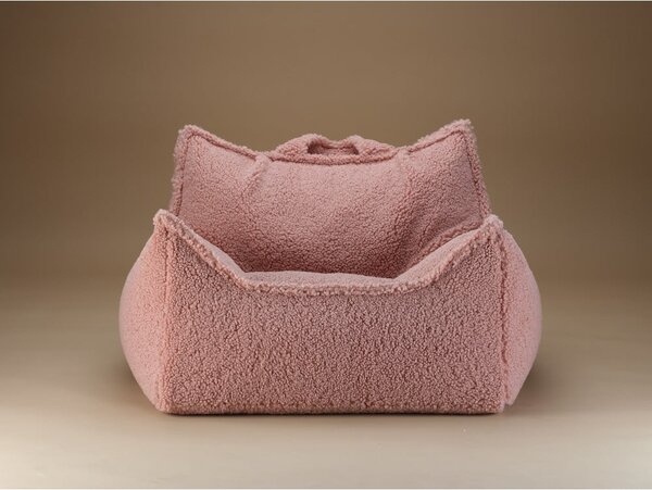 Różowy dziecięcy worek do siedzenia z materiału bouclé Chair – Wigiwama
