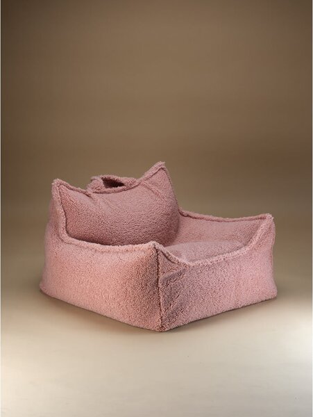 Różowy dziecięcy worek do siedzenia z materiału bouclé Chair – Wigiwama