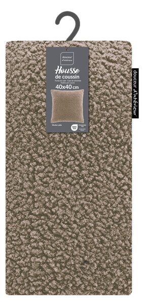 Poszewka na poduszkę z materiału sherpa 40x40 cm Woolen – douceur d'intérieur