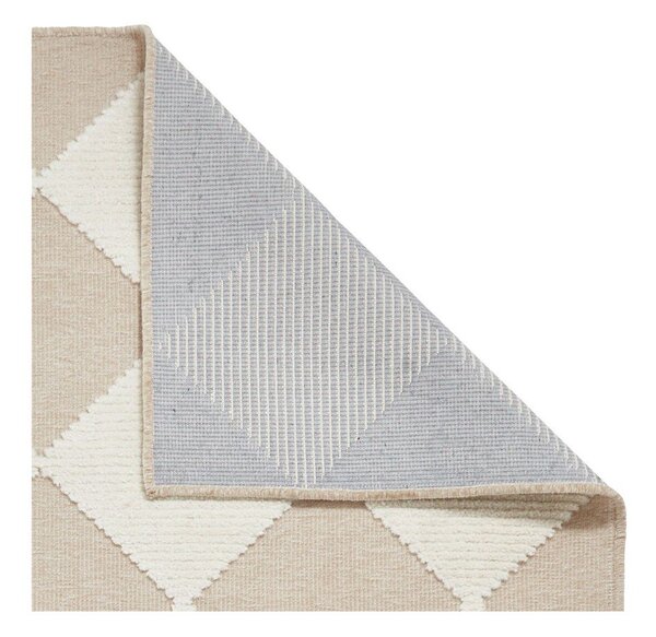 Biało-beżowy dywan odpowiedni do prania 160x230 cm Lyna Beige&White – Think Rugs