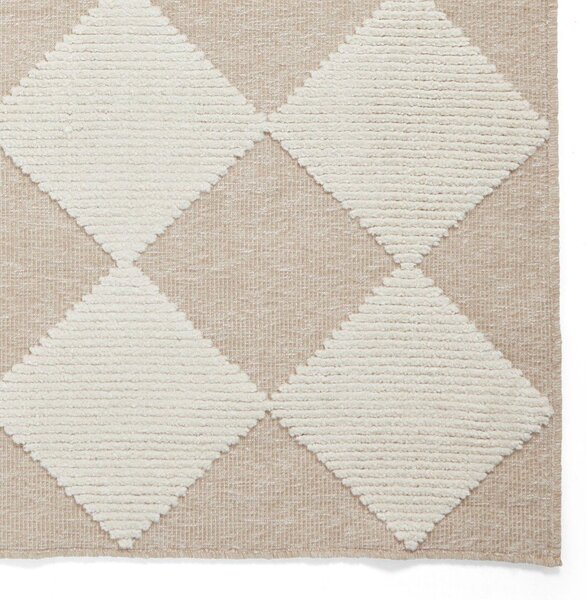 Biało-beżowy dywan odpowiedni do prania 160x230 cm Lyna Beige&White – Think Rugs