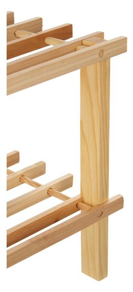 Szafka na buty z litego drewna jodłowego w jasnym naturalnym kolorze 74x30x27 cm Parker – Premier Housewares