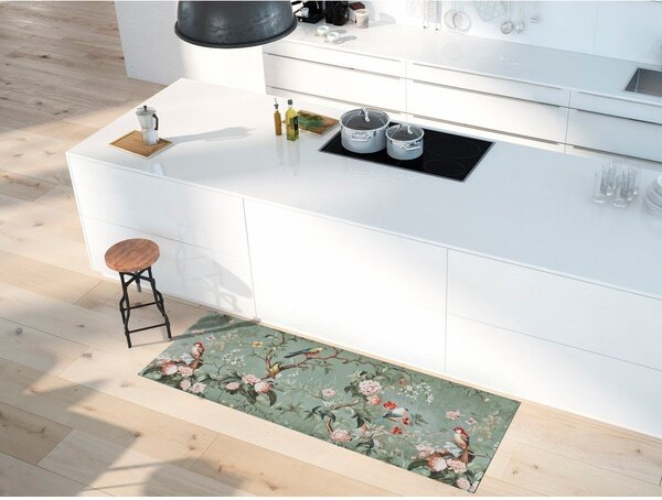 Jasnozielony chodnik odpowiedni do prania 52x200 cm Ricci Monet – Universal