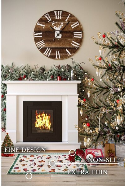 Zielony dywan ze świątecznym motywem 50x80 cm Green Christmas – Villeroy&Boch