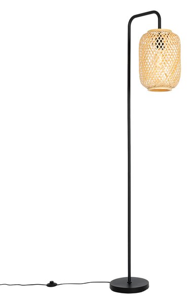 Orientalna lampa podłogowa bambusowa - Yvonne Oswietlenie wewnetrzne