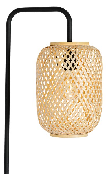 Inteligentna lampa podłogowa bambusowa z WiFi ST64 - Yvonne