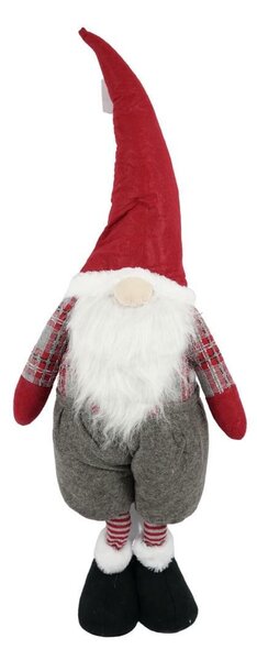 Dekoracyjny skrzat GNOME 90 cm, czerwony
