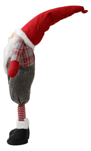 Dekoracyjny skrzat GNOME 90 cm, czerwony