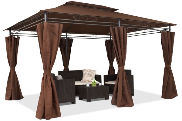 Pawilon ogrodowy Ibiza 3x4m brązowy Garden Point
