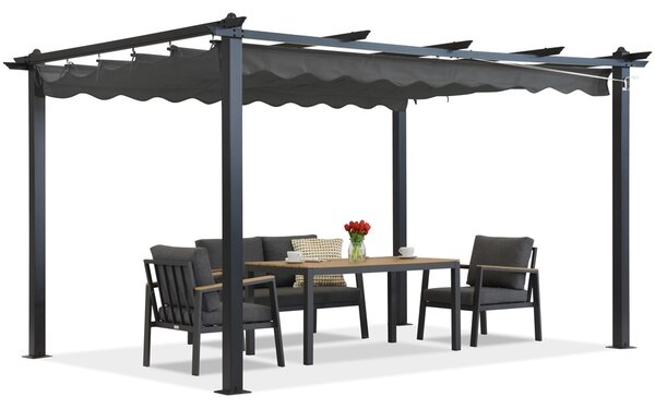 Pergola tarasowa Barbados 3x3 m Garden Point antracyt