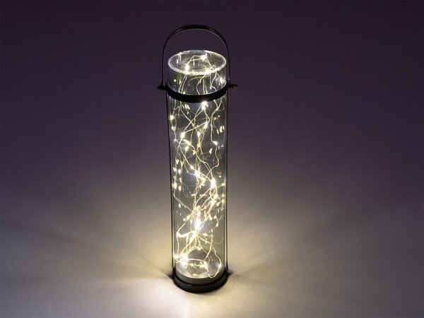 Lampa solarna LANTERN GREY 46 cm szara