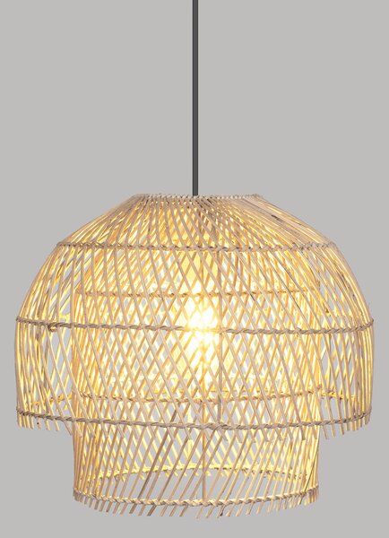 Wisząca lampa rattanowa KERY