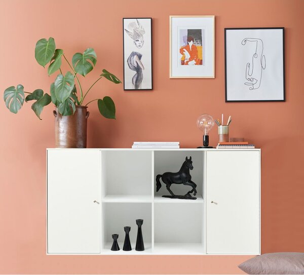 Biały modułowy system półek 136x69 cm Mistral Kubus – Hammel Furniture