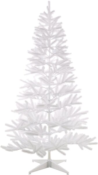 Biała choinka sztuczna jodła, 120 cm ze stojakiem