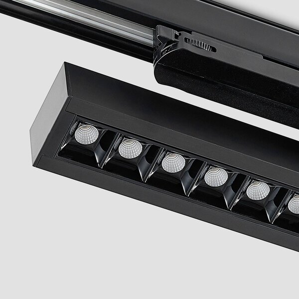 Reflektor szynowy LED Arcchio Millay czarny 4000K, czarny, biuro, aluminium, nowoczesny