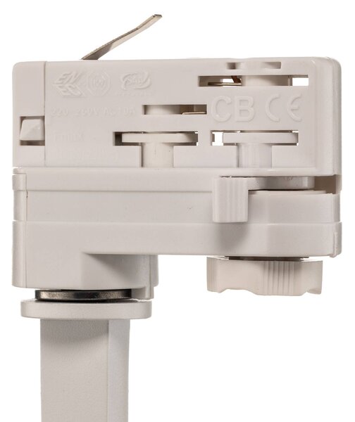 Arcchio Nanna Reflektor szynowy LED, biały, 3000K, 21W, biały / opal, biuro, aluminium