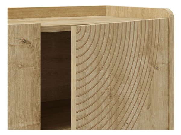 Komoda w dekorze dębu w naturalnym kolorze 180x80x40 cm Daira – Marckeric