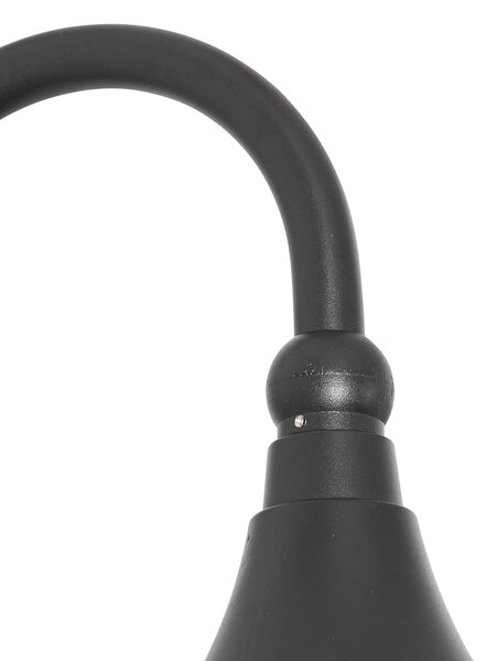 Inteligentna lampa ścienna zewnętrzna czarna IP44 z WiFi A60 - Daphne