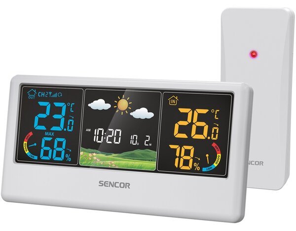 Sencor SWS 4100 W stacja pogodowa, biała