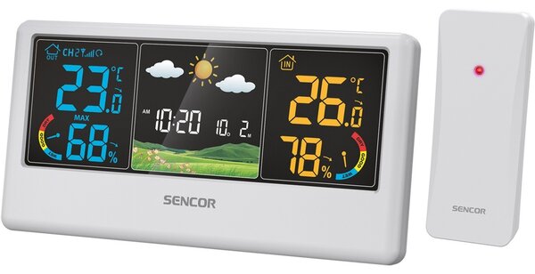 Sencor SWS 4100 W stacja pogodowa, biała