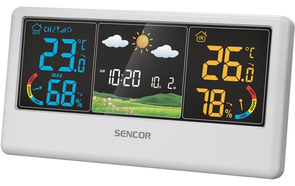 Sencor SWS 4100 W stacja pogodowa, biała