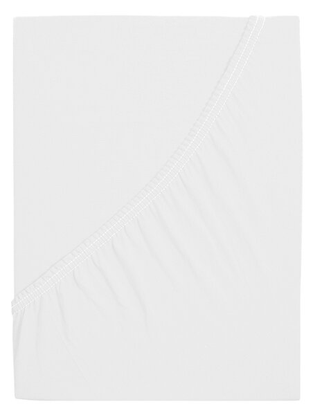 4Home prześcieradło jersey Mako biały, 180 x 200 cm