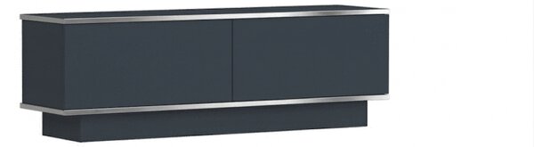 Stolik RTV ALVIN 135 cm, antracyt/srebrny