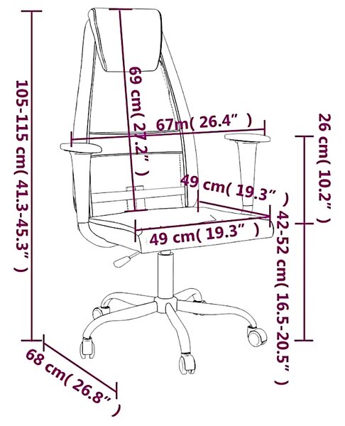 Białe krzesło biurowe z regulacją wysokości C3-L30