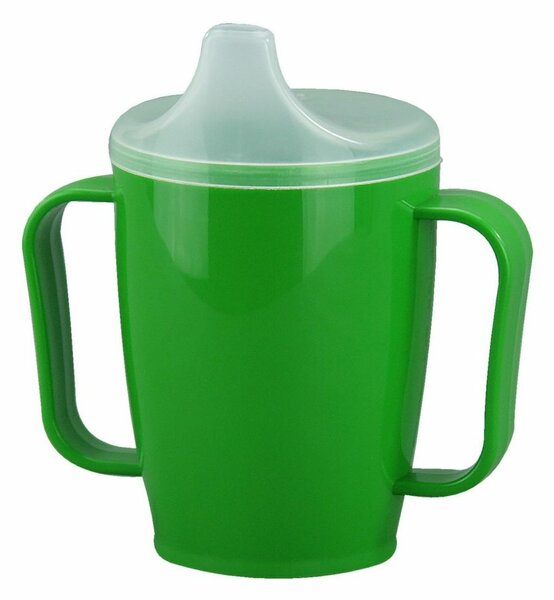 Kubek z dziobkiem z dwiema pokrywkami 250 ml, zielony