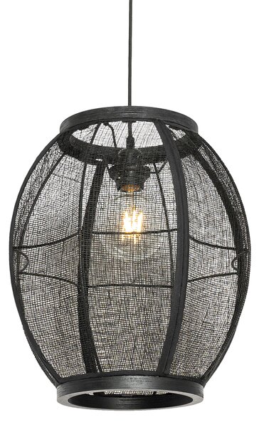 Orientalna lampa wisząca czarna 35 cm - Rob Oswietlenie wewnetrzne
