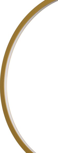 Lampa wisząca Saturno Milagro Lighting, mosiężny / złoty, salon / jadalnia, aluminium, nowoczesny
