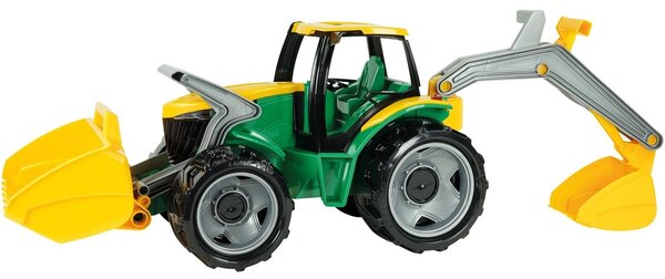 Lena Traktor z łyżką i koparką, 65 cm, zielono- żółty