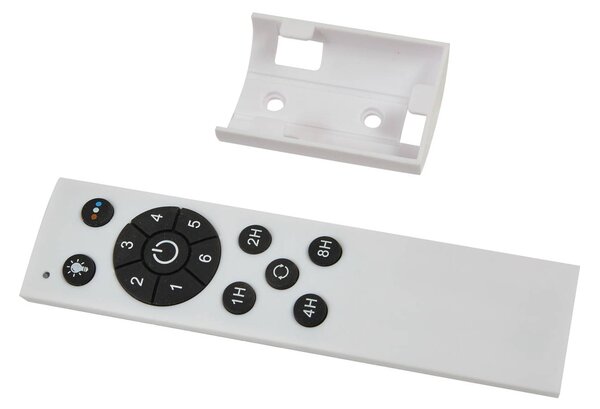 Wentylator sufitowy LED Lindby Oras, biały, DC, cichy, Ø 107 cm Oras, biały / opal, salon / jadalnia, metal, nowoczesny