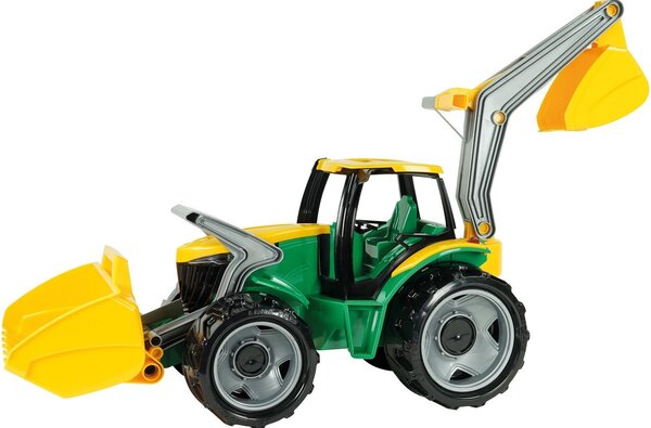 Lena Traktor z łyżką i koparką, 65 cm, zielono- żółty