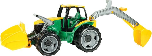 Lena Traktor z łyżką i koparką, 65 cm, zielono- żółty