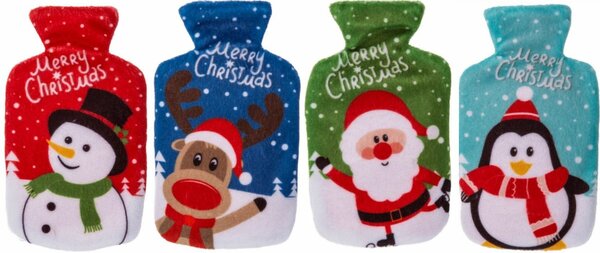 Rozgrzewająca poduszka żelowa w polarowym pokrowcu Merry Christmas