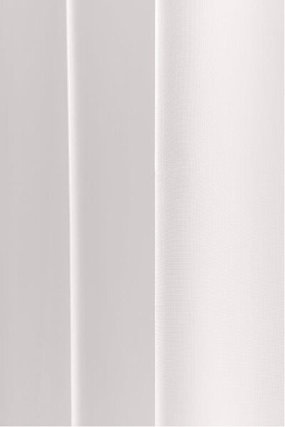 Zasłona OXFORD LIGHT 140x250 cm, biała Zawieszanie: Taśma z wiązaniami