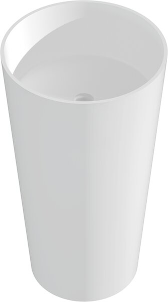 Mexen Onyx-01 umywalka wolnostojąca z konglomeratu 45 x 45 cm, biała mat - 26524500