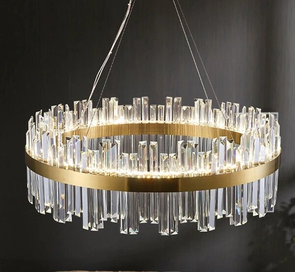 Żyrandol kryształowy, LED - Palace Ring - okrągły, 80cm domodes