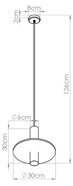 Czarna/beżowa metalowa lampa wisząca ø 30 cm Olisa – Sollux