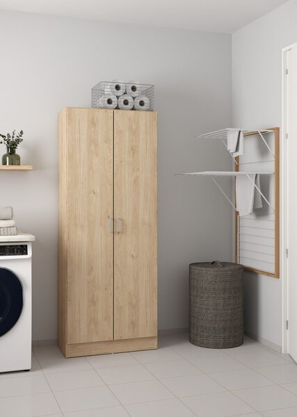 Szafa w dekorze dębu w naturalnym kolorze 70x181x36 cm Focus – Tvilum
