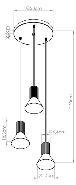 Zielona metalowa lampa wisząca ø 30 cm Niru – Sollux