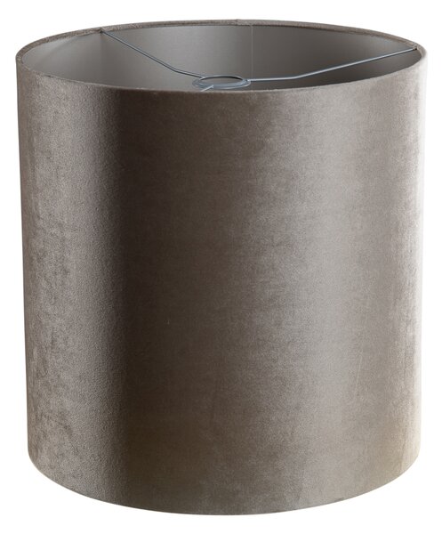 Aksamitny abażur Taupe Cylinder 40/40/40